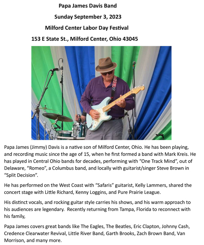 Papa James Davis Band Milford Center