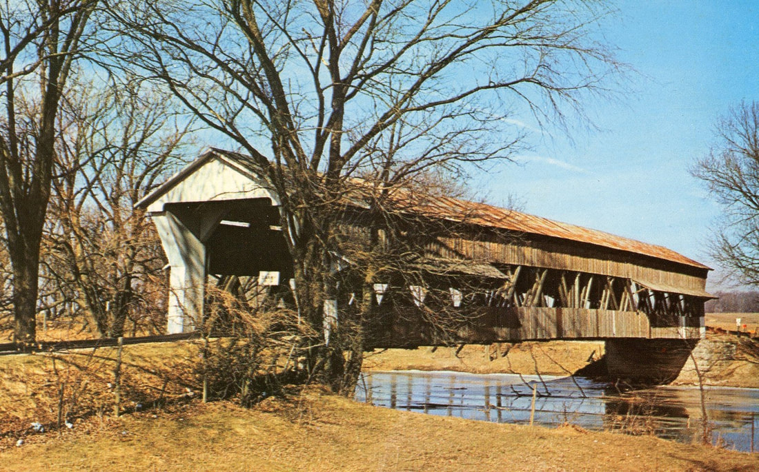 Covered Bridge North of Country Road 47, across Darby in Milford Center OH